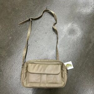 Vintage Y2K Alexis Reed Tan Cream 12x7.5 Crossbody Bag Purse